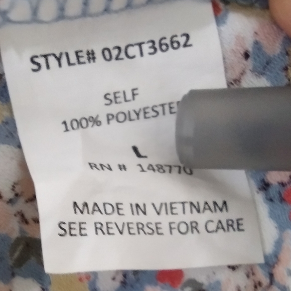 Sienna Sky Floral Cottagecore Top Women's L Multicolor Peasant Babydoll Retro - Picture 8 of 8